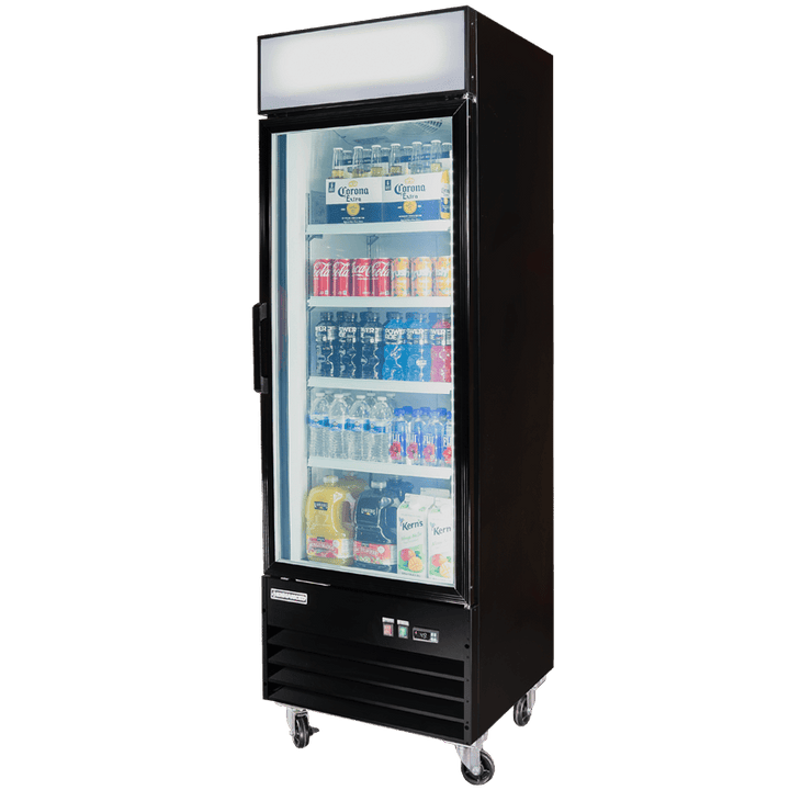 EGDM - 19R - HC Enhanced Merchandiser Refrigerator 1 - Glass door, Black exterior - Enhanced Refrigeration - Enhanced Equipment