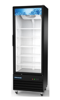 EGDM - 29R - HC Enhanced Merchandiser Refrigerator 1 - Glass door, Black exterior - Enhanced Refrigeration - Enhanced Equipment