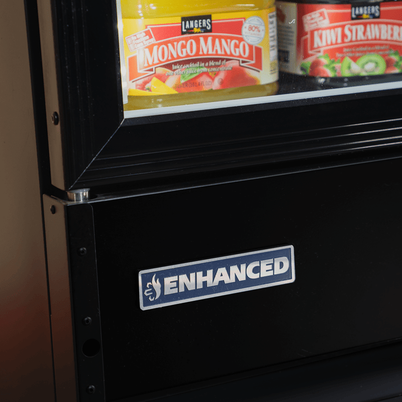 EGDM - 45R - HC Enhanced Merchandiser Refrigerator 2 - Glass doors, Black exterior - Enhanced Refrigeration - Refrigeration - Enhanced Equipment