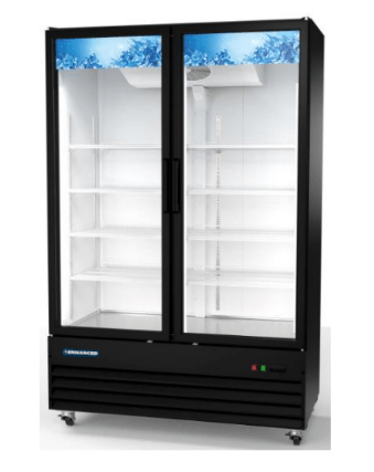 EGDM - 54R - HC Enhanced Merchandiser Refrigerator 2 - Glass doors, Black exterior - Enhanced Refrigeration - Enhanced Equipment
