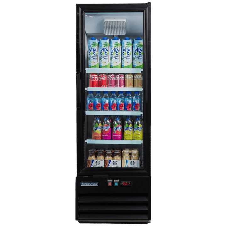 EGDM - 9R - HC Enhanced Merchandiser Refrigerator 1 - Glass door, Black exterior - Enhanced Refrigeration - Enhanced Equipment
