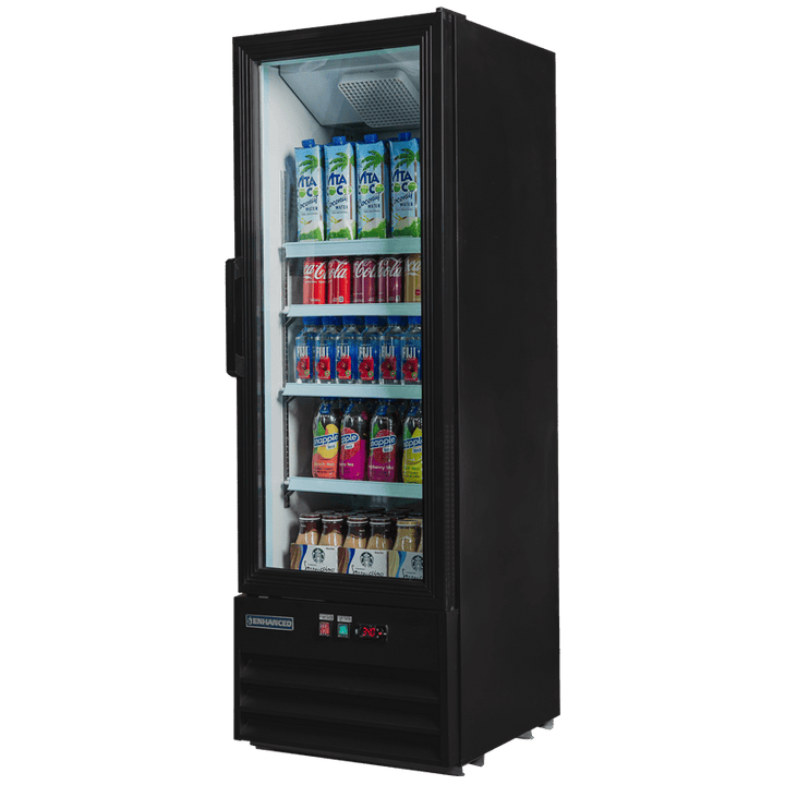EGDM - 9R - HC Enhanced Merchandiser Refrigerator 1 - Glass door, Black exterior - Enhanced Refrigeration - Enhanced Equipment