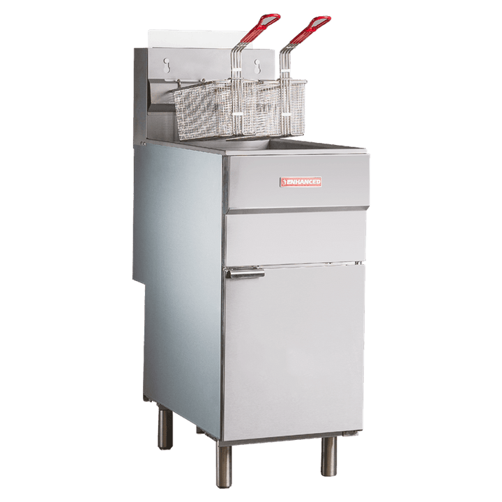 EGF - 120 - N Enhanced 45 - 50 Lb. Natural Gas Fryer - Enhanced New Gas Equipment - Fryer - Enhanced Equipment