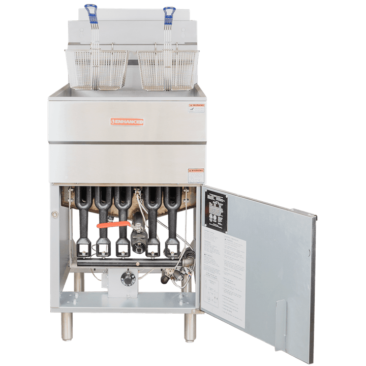EGF - 150 - P Enhanced DEEP FRYER 65 - 80bs, Liquid Proprane 150,000 BTU - Enhanced Gas Equipment - Enhanced Equipment