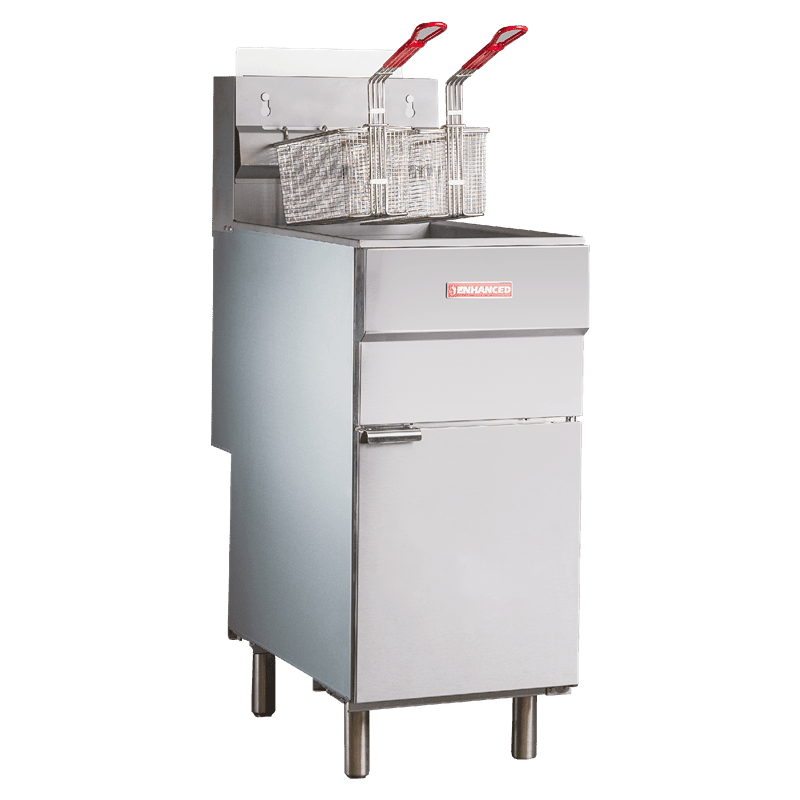 EGF - 90 - N Enhanced DEEP FRYER 35 - 40 Lbs, Natural Gas 90,000 BTU - Enhanced New Gas Equipment - Fryer - Enhanced Equipment
