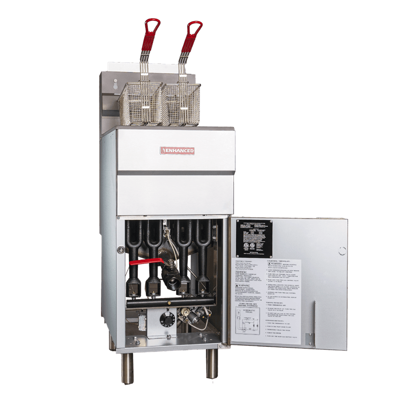 EGF - 90 - N Enhanced DEEP FRYER 35 - 40 Lbs, Natural Gas 90,000 BTU - Enhanced New Gas Equipment - Fryer - Enhanced Equipment
