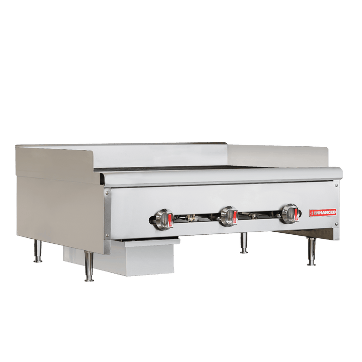 EHDG - 36 - 1 Enhanced 36" Griddle with 1" Thick Plate, Heavy - Duty - Enhanced Gas Equipment - Enhanced Equipment