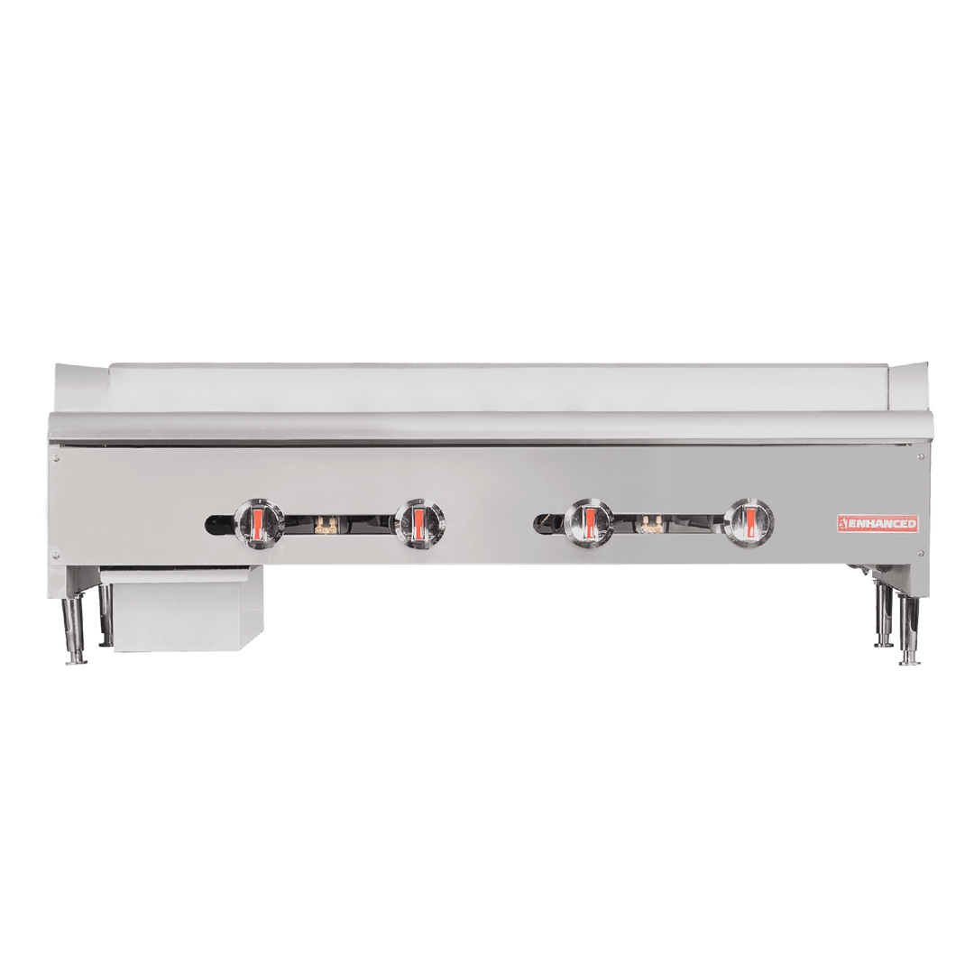 EHDG - 48 - 1 Enhanced 48" Gas Griddle with 1" Thick Plate, Heavy - Duty - Enhanced Equipment - Griddle - Enhanced Equipment