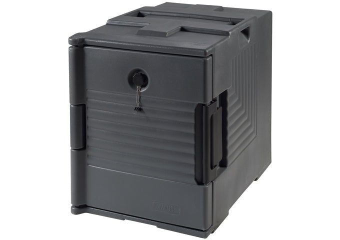 EIFT - 400 IFT - 1BK Cresco Resco Food Carrier, full size, single, polypropylene, gray, NSF. Holds 1/3, 1/2 & full size pans 2 - 1/2" to 8" deep. - Cresco Resco Smallwares - Enhanced Equipment