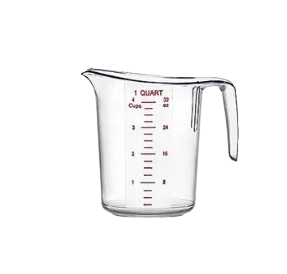 EMC - 1C Cresco Resco Measuring Cup, 1 Cup, 250 ml, Clear - Enhanced Smallwares - Enhanced Equipment