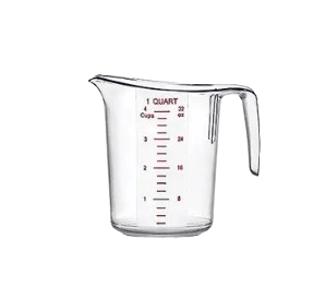 EMC - 4C Cresco Resco Measuring cup, 4 cup, clear - Cresco Resco Smallwares - Enhanced Equipment