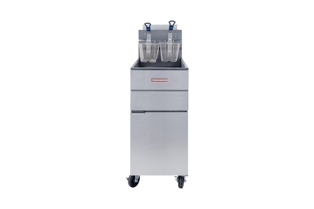 Enhanced Gas Equipment EGF - 120 - N Enhanced 45 - 50 lb Natural Gas Deep Fryer, 120,000 BTU - Enhanced Gas Equipment - Fryer - Enhanced Equipment