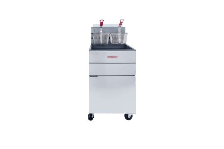 Enhanced Gas Equipment EGF - 85 - N 85 lb. Natural Gas Commercial Deep Fryer, 150,000 BTU - Enhanced Gas Equipment - Fryer - Enhanced Equipment