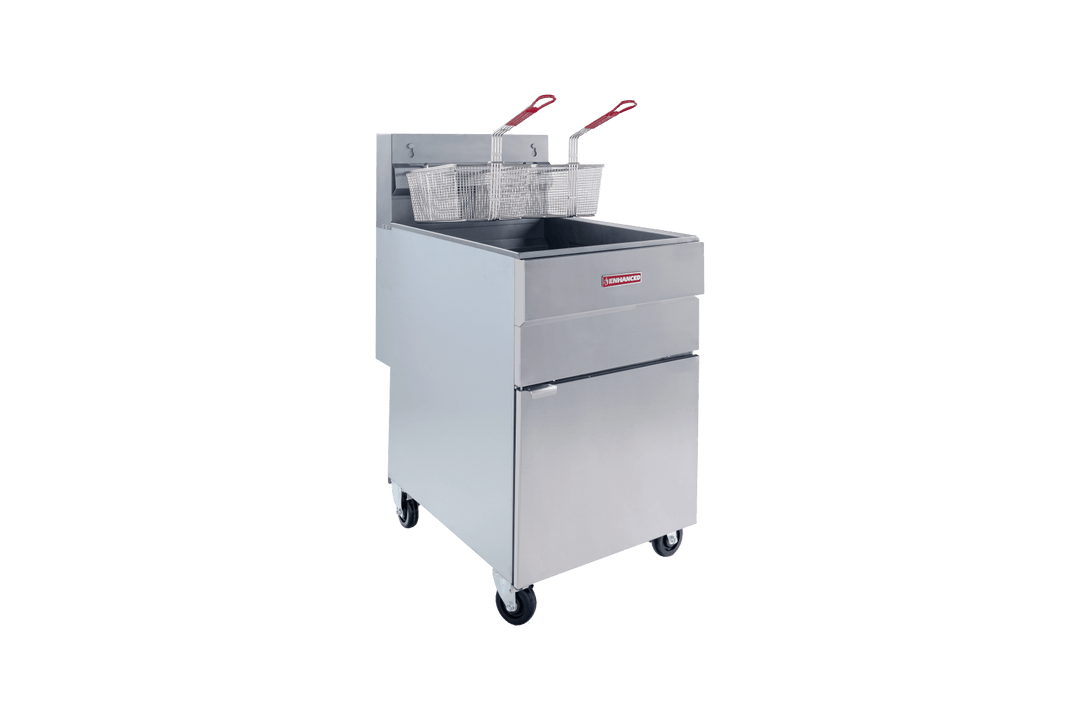 Enhanced Gas Equipment EGF - 85 - N 85 lb. Natural Gas Commercial Deep Fryer, 150,000 BTU - Enhanced Gas Equipment - Fryer - Enhanced Equipment