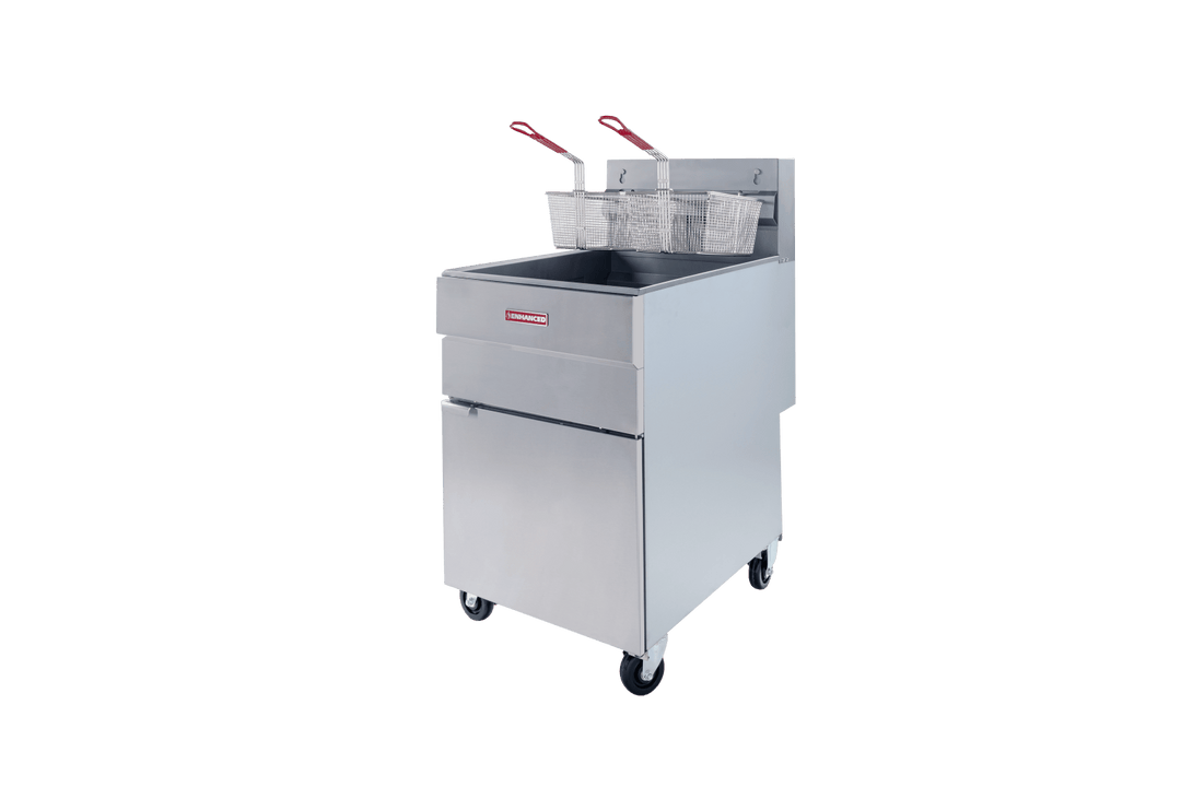 Enhanced Gas Equipment EGF - 85 - N 85 lb. Natural Gas Commercial Deep Fryer, 150,000 BTU - Enhanced Gas Equipment - Fryer - Enhanced Equipment