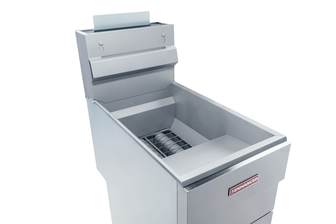 Enhanced Gas Equipment EGF - 90 - N Enhanced 35 - 40 lb Natural Gas Deep Fryer, 90,000 BTU - Enhanced Gas Equipment - Fryer - Enhanced Equipment