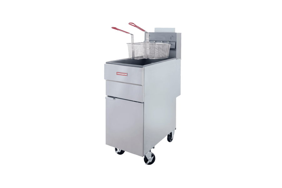 Enhanced Gas Equipment EGF - 90 - N Enhanced 35 - 40 lb Natural Gas Deep Fryer, 90,000 BTU - Enhanced Gas Equipment - Fryer - Enhanced Equipment