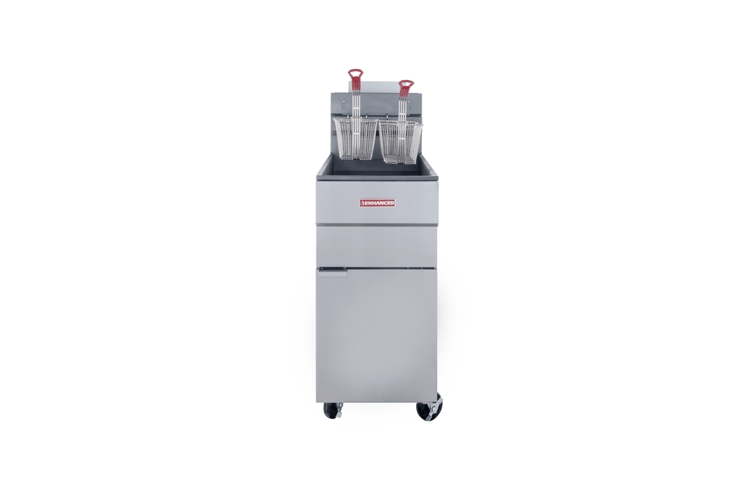 Enhanced Gas Equipment EGF - 90 - N Enhanced 35 - 40 lb Natural Gas Deep Fryer, 90,000 BTU - Enhanced Gas Equipment - Fryer - Enhanced Equipment