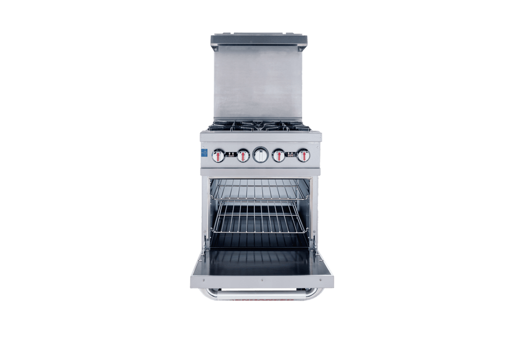 Enhanced Gas Equipment ER - 4 Enhanced 24" 4 - Burner Gas Range with Oven - Enhanced Gas Equipment - Range - Enhanced Equipment