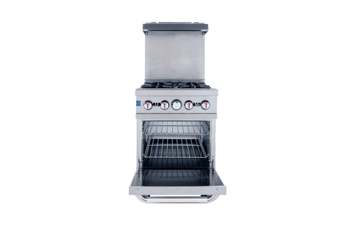 Enhanced Gas Equipment ER - 4 Enhanced 24" 4 - Burner Gas Range with Oven - Enhanced Gas Equipment - Range - Enhanced Equipment