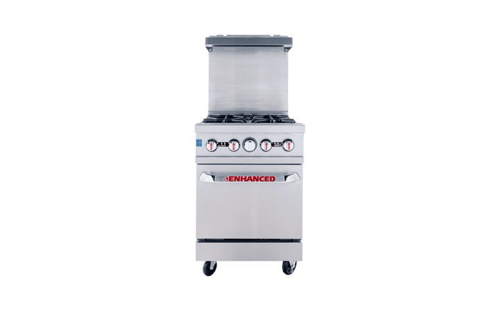 Enhanced Gas Equipment ER - 4 Enhanced 24" 4 - Burner Gas Range with Oven - Enhanced Gas Equipment - Range - Enhanced Equipment