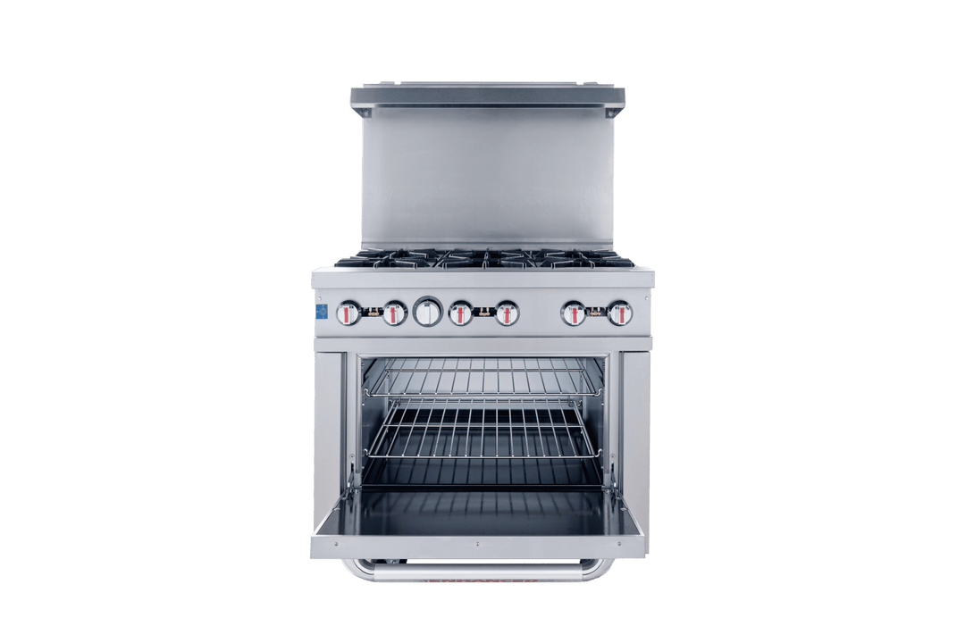 Enhanced Gas Equipment ER - 6 Enhanced 36" 6 - Burner Gas Range with Oven - Enhanced Gas Equipment - Range - Enhanced Equipment
