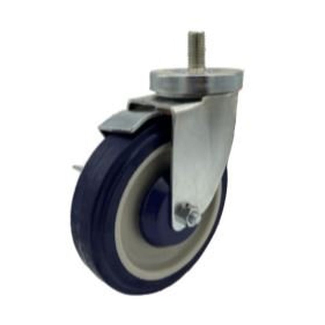 Enhanced Parts & Accessories ET11Z-513-P2-1-1 5" Universal Thread Swivel Caster with Brake, Set of 4 - Enhanced Parts & Accessories - Caster - Enhanced Equipment