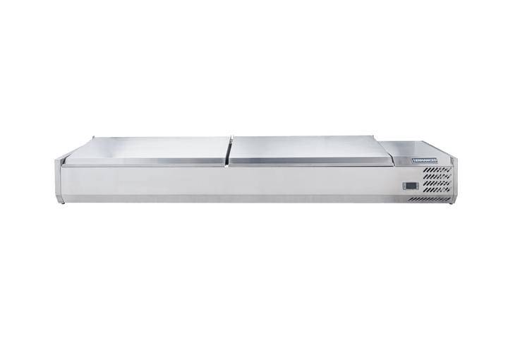 Enhanced Refrigeration CTSP - 78 - 15 - HC 78" W x 15" D Refrigerated Countertop Sandwich/Toppings Prep Station - Enhanced Refrigeration - Enhanced Equipment