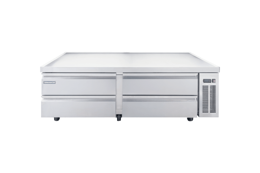 Enhanced Refrigeration ECB - 72 - HC 72" Refrigerated Chef Base with 4 Drawers - Enhanced Refrigeration - Refrigeration - Enhanced Equipment