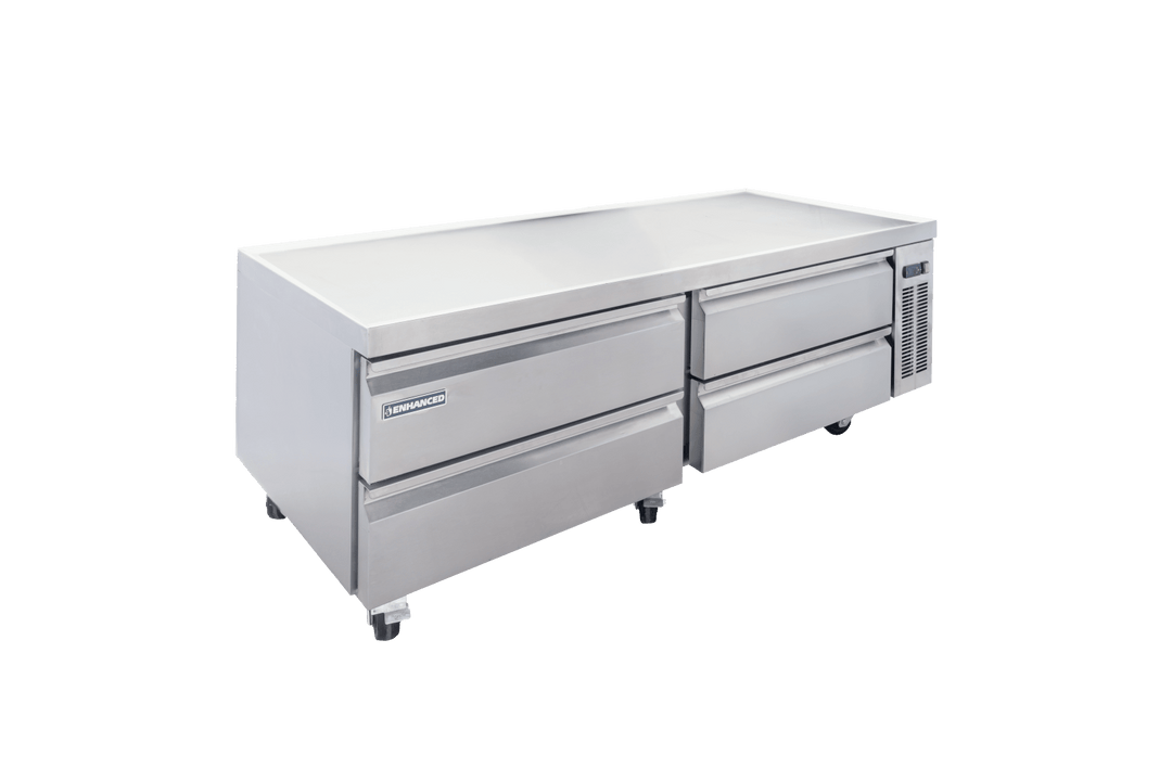 Enhanced Refrigeration ECB - 72 - HC 72" Refrigerated Chef Base with 4 Drawers - Enhanced Refrigeration - Refrigeration - Enhanced Equipment