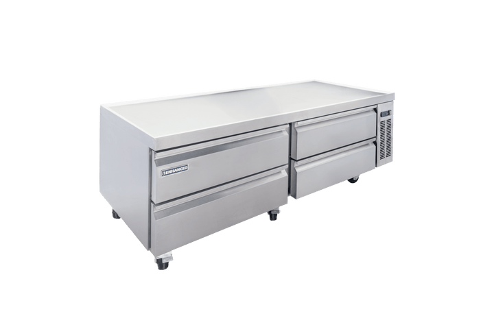 Enhanced Refrigeration ECB - 72 - HC 72" Refrigerated Chef Base with 4 Drawers - Enhanced Refrigeration - Refrigeration - Enhanced Equipment