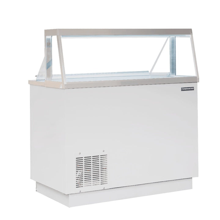 Enhanced Refrigeration EDC-46-HC 46" Dipping Cabinet with Sneeze Guard, White - Enhanced Refrigeration - Freezer/Dipping Cabinet - Enhanced Equipment