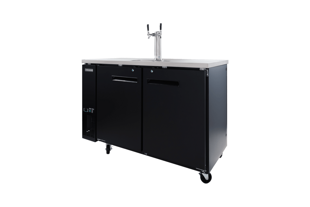 Enhanced Refrigeration EDD - 2 - HC Enhanced Draft Beer Dispenser Refrigerator, 1 - Tower, Black Exterior - Enhanced Refrigeration - Enhanced Equipment
