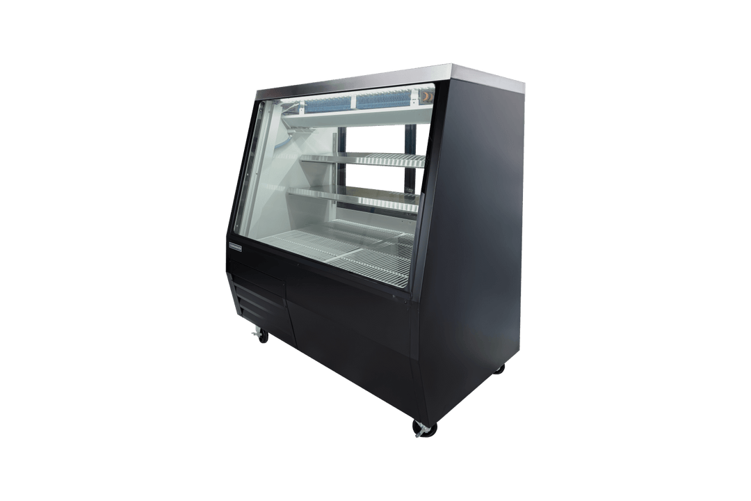 Enhanced Refrigeration EDDDC - 50 - HC Deli Case Double Duty 50" Black Refrigerated Display Case - Enhanced Refrigeration - Enhanced Equipment