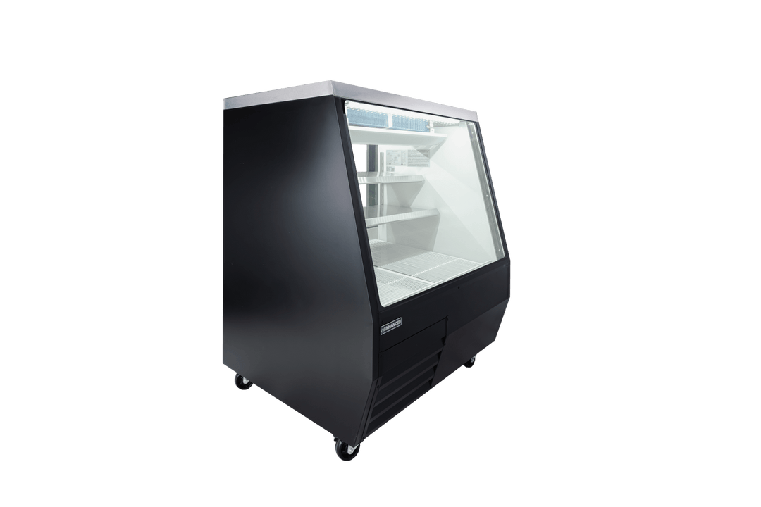 Enhanced Refrigeration EDDDC - 50 - HC Deli Case Double Duty 50" Black Refrigerated Display Case - Enhanced Refrigeration - Enhanced Equipment