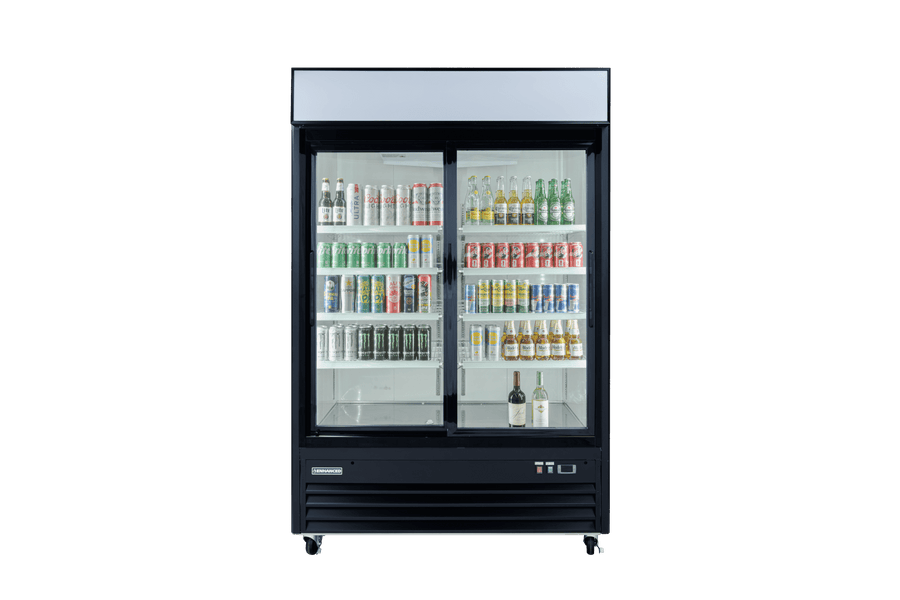 Enhanced Refrigeration EGDM - 45R - SD - HC 45 cu. ft. 2 - Door Sliding Glass Merchandiser Refrigerator, Black Exterior - Enhanced Refrigeration - Refrigeration - Enhanced Equipment