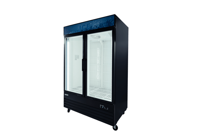 Enhanced Refrigeration EGDM - ICE2 - HC 2 - Door Glass Ice Merchandiser Freezer, 36 cu. ft., Black - Enhanced Refrigeration - Enhanced Equipment