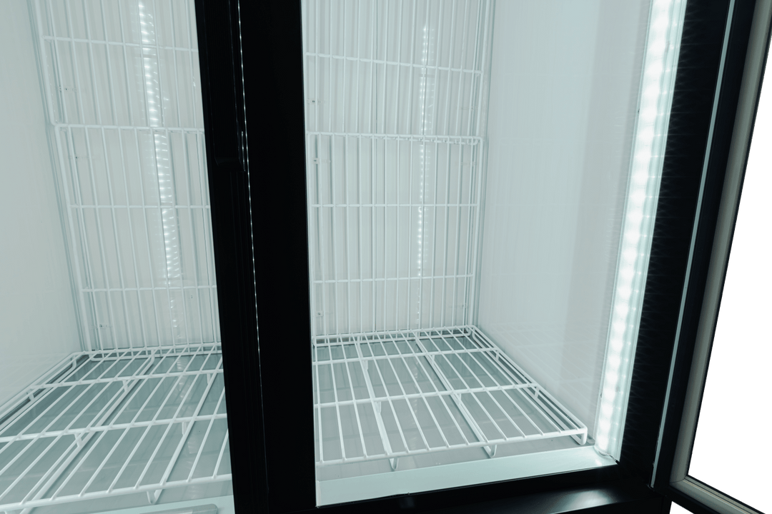 Enhanced Refrigeration EGDM - ICE2 - HC 2 - Door Glass Ice Merchandiser Freezer, 36 cu. ft., Black - Enhanced Refrigeration - Enhanced Equipment