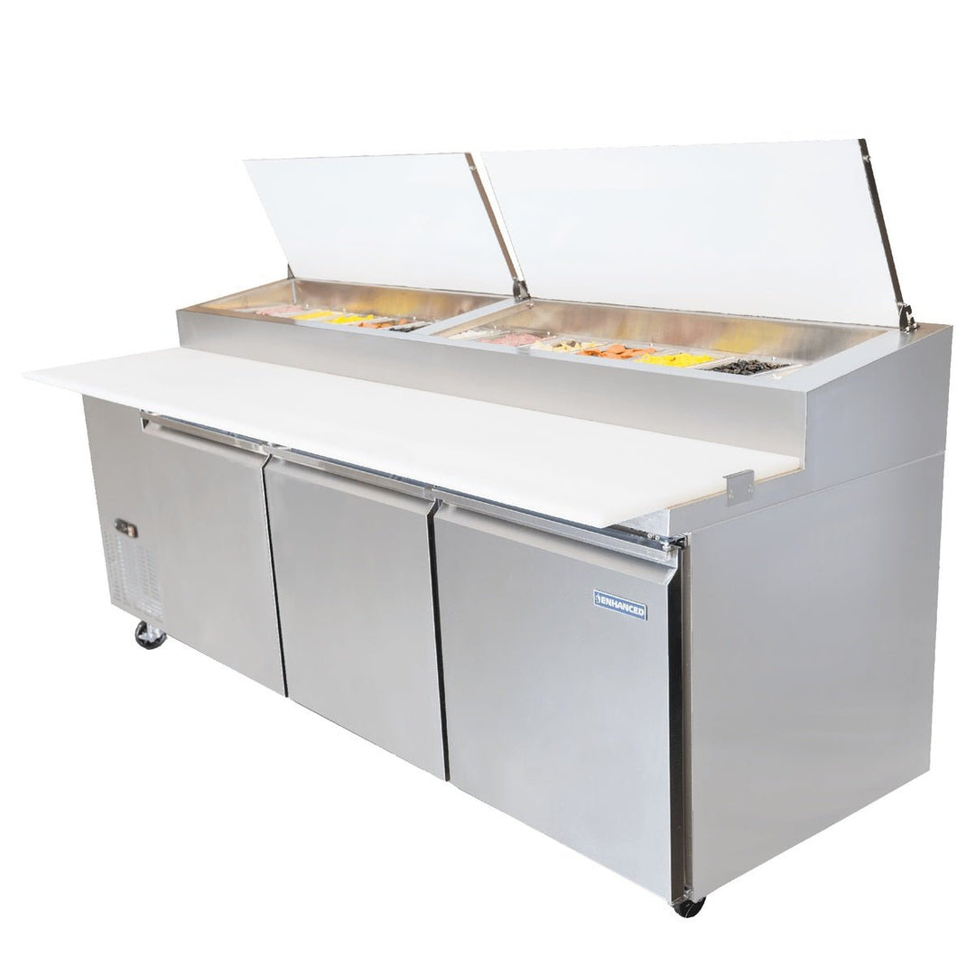 Enhanced Refrigeration EPP-92-HC 93" Pizza Prep Table - Enhanced Refrigeration - Refrigeration - Enhanced Equipment