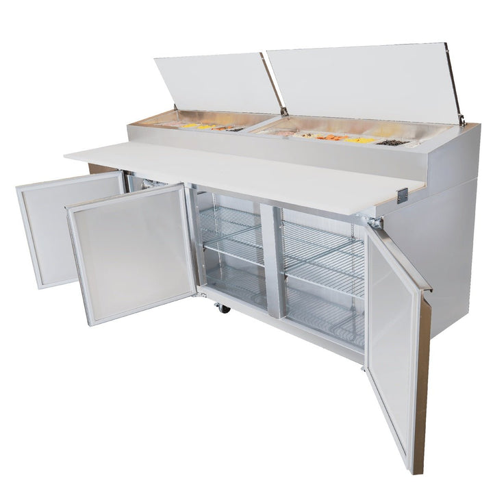 Enhanced Refrigeration EPP-92-HC 93" Pizza Prep Table - Enhanced Refrigeration - Refrigeration - Enhanced Equipment