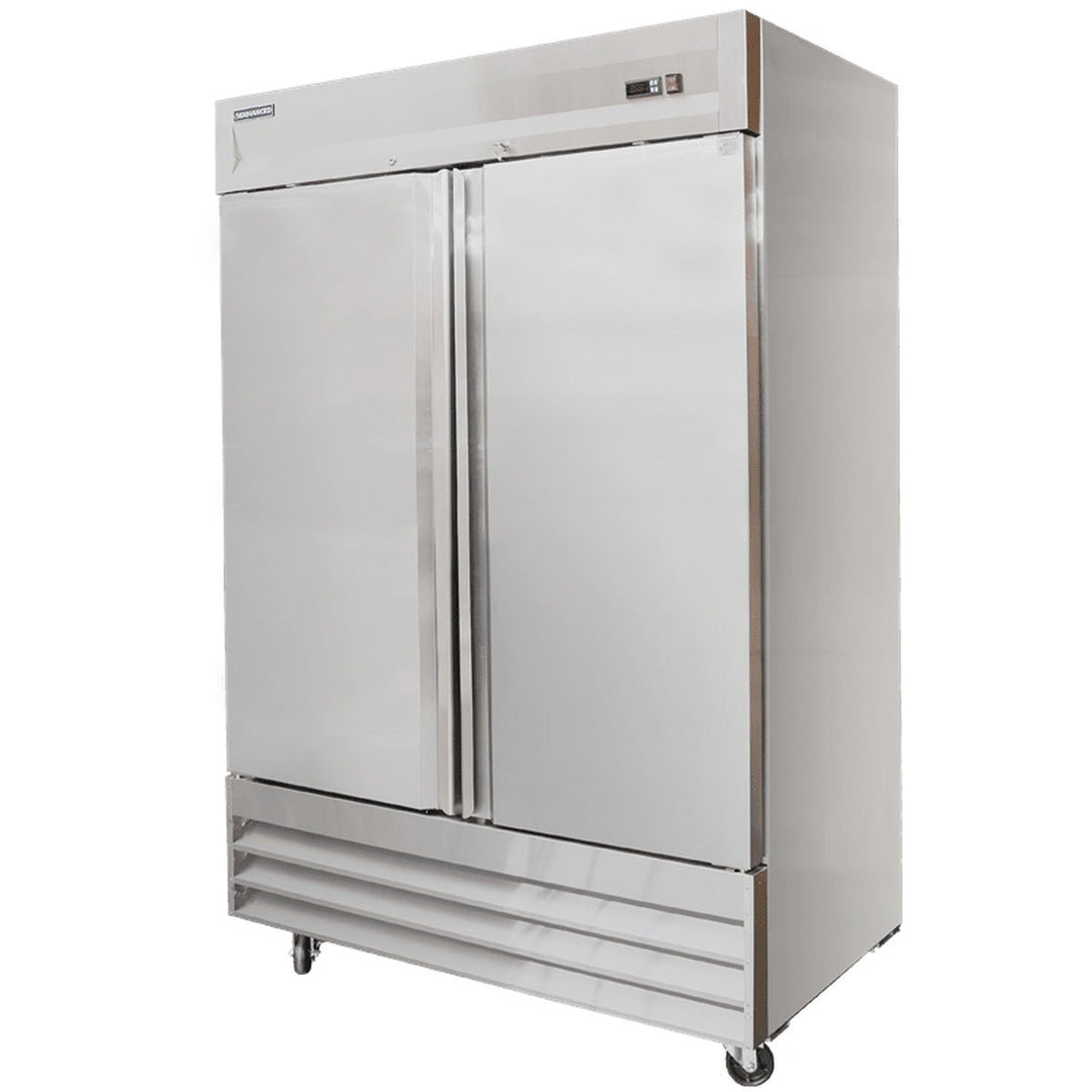 Enhanced Refrigeration ERS-48F-HC 2-Door Solid Reach-In Freezer, 47 cu. ft. - Enhanced Refrigeration TH-XX - Refrigeration - Enhanced Equipment