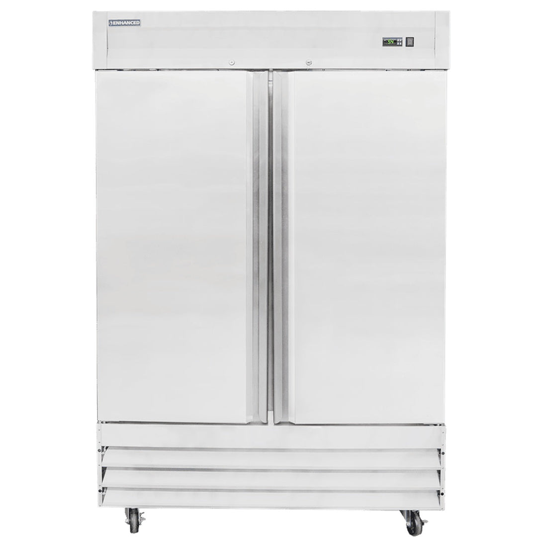 Enhanced Refrigeration ERS-48R-HC 2-Door Solid Reach-In Refrigerator, 48 cu. ft. - Enhanced Refrigeration TH-XX - Refrigeration - Enhanced Equipment