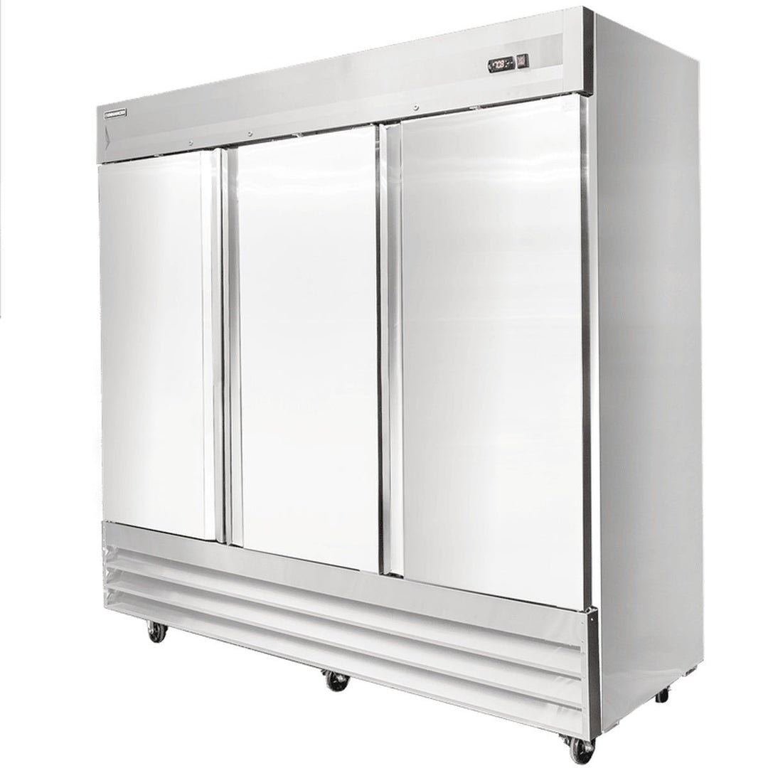 Enhanced Refrigeration ERS-72F-HC 3-Door Solid Reach-In Freezer, 72 Cu. Ft. - Enhanced Refrigeration - Refrigeration - Enhanced Equipment