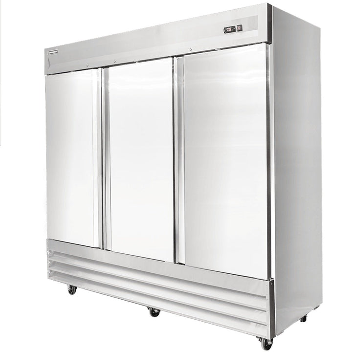 Enhanced Refrigeration ERS-72F-HC 3-Door Solid Reach-In Freezer, 72 Cu. Ft. - Enhanced Refrigeration - Refrigeration - Enhanced Equipment