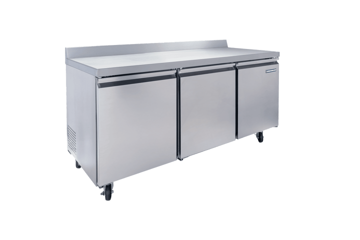 Enhanced Refrigeration EWT - 72R - HC 72" Three - Door Worktop Refrigerator - Enhanced Refrigeration TH - XX - Enhanced Equipment