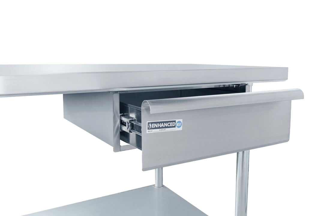 Enhanced SS & Equipment E - DR - 24P Stainless Steel Drawer 16"x20"x4" for 24" Width Work Table - Enhanced SS & Equipment - Enhanced Equipment