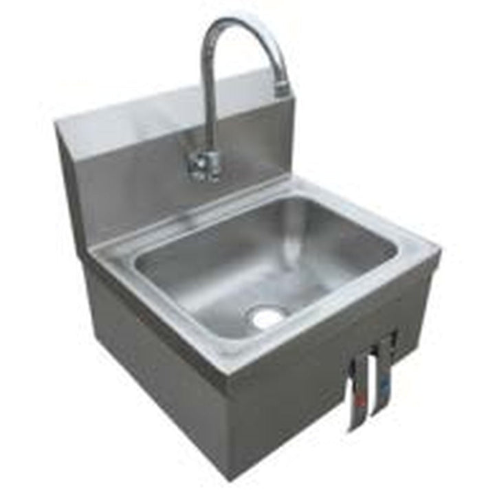 Enhanced SS & Equipment E-PHS-151715DKV Wall Mount Stainless Steel Hand Sink with Double Knee Valve - Enhanced SS & Equipment - Hand Sink - Enhanced Equipment