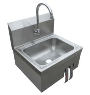 Enhanced SS & Equipment E-PHS-151715DKV Wall Mount Stainless Steel Hand Sink with Double Knee Valve - Enhanced SS & Equipment - Hand Sink - Enhanced Equipment