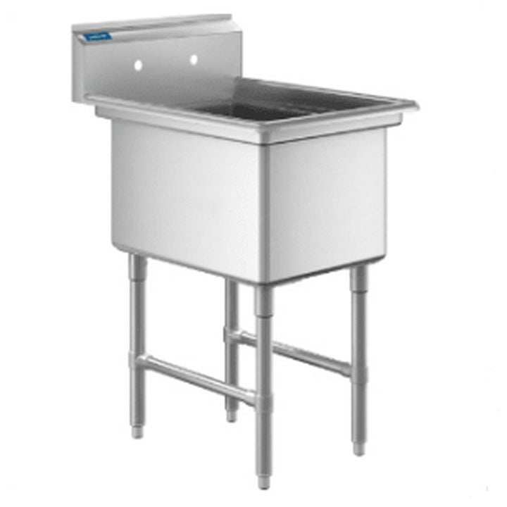 Enhanced SS & Equipment E-S1C181814-18L-316 Single Compartment Sink with 18" Left Drainboard, 16 Gauge - Enhanced SS & Equipment - Sinks - Enhanced Equipment