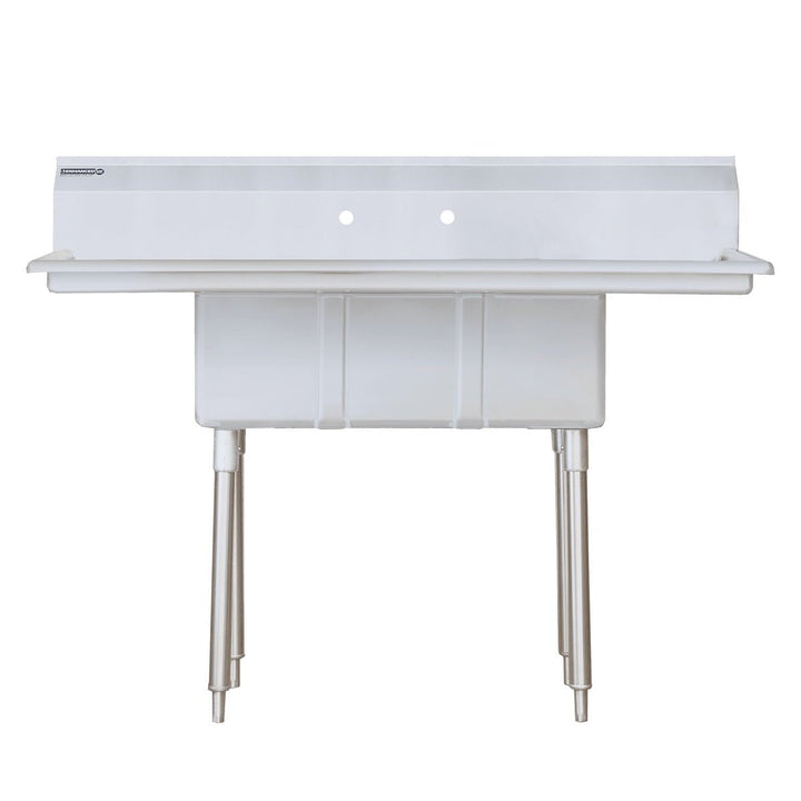 Enhanced SS & Equipment E-S3C101410-12LR-318 3-Tub Stainless Steel Sink with Left and Right Drainboards - Enhanced SS & Equipment - Sinks - Enhanced Equipment